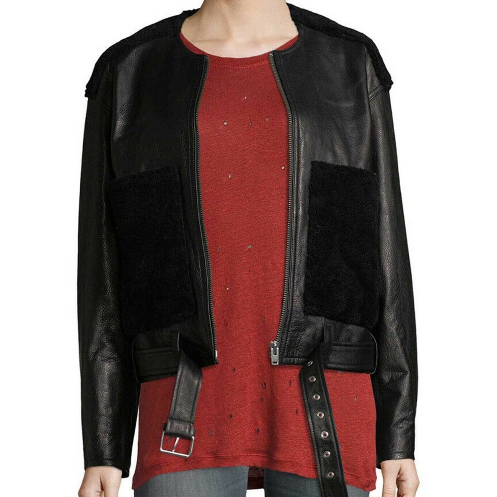 Iro Leather & Shearling Jacket